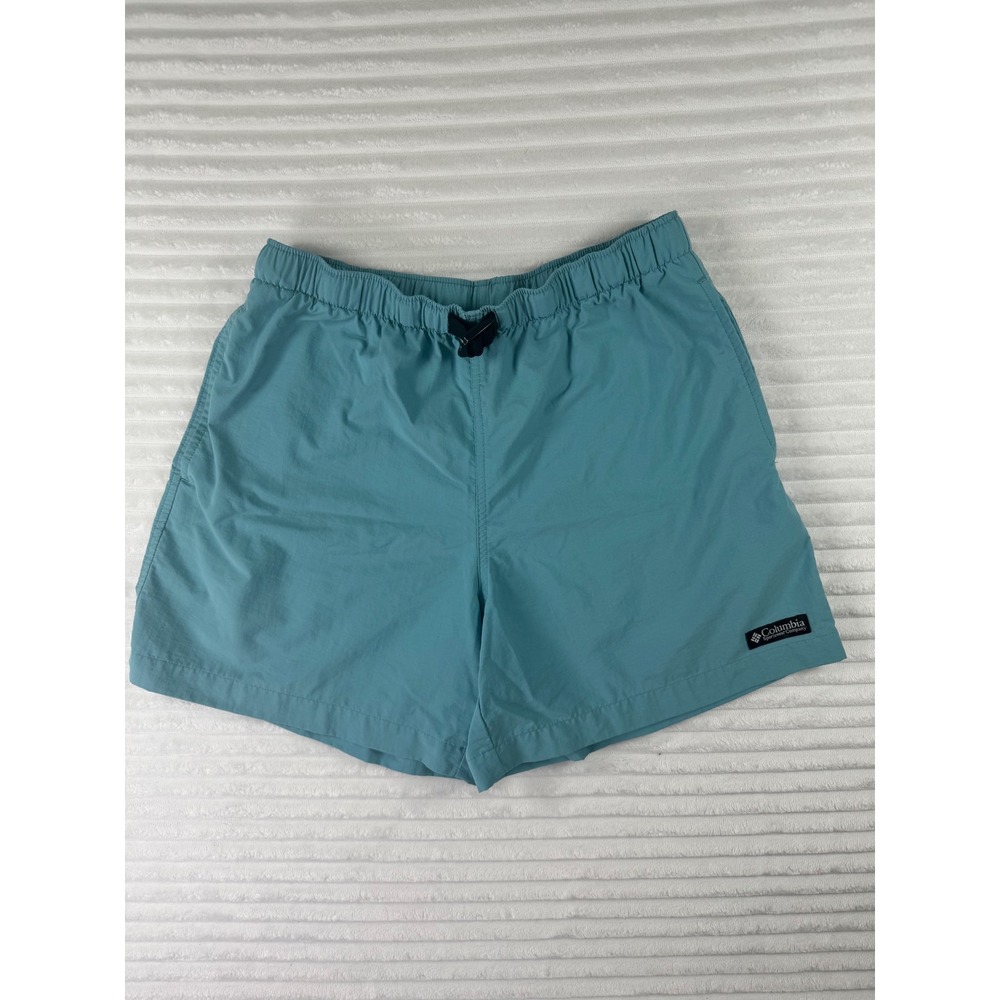 Columbia Sportswear Womens Teal Blue Nylon Hiking Shorts Size S AL4177